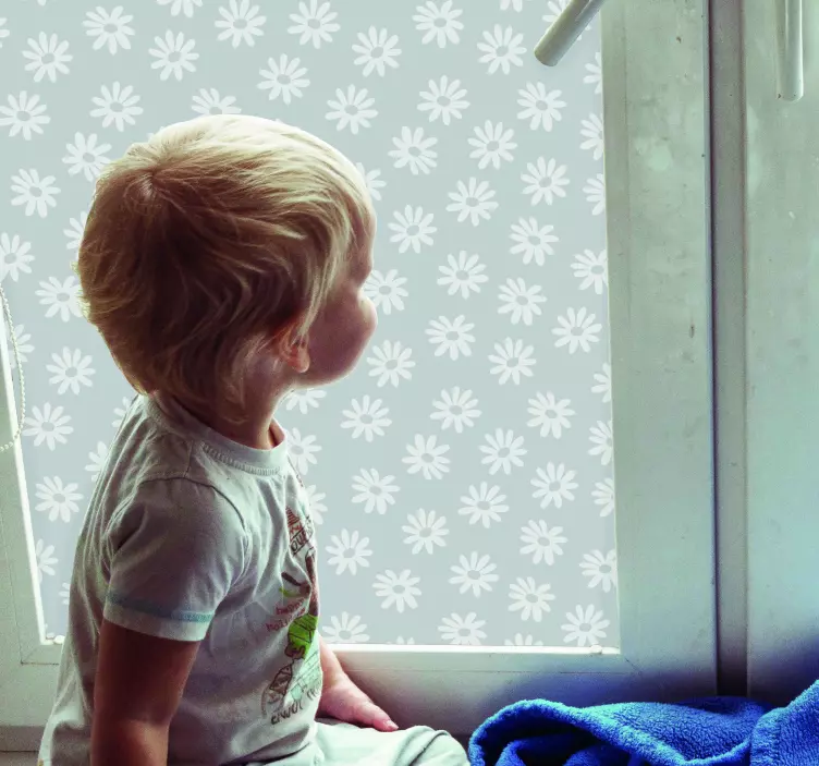 Vinilo para cristales Ventana floral - TenVinilo