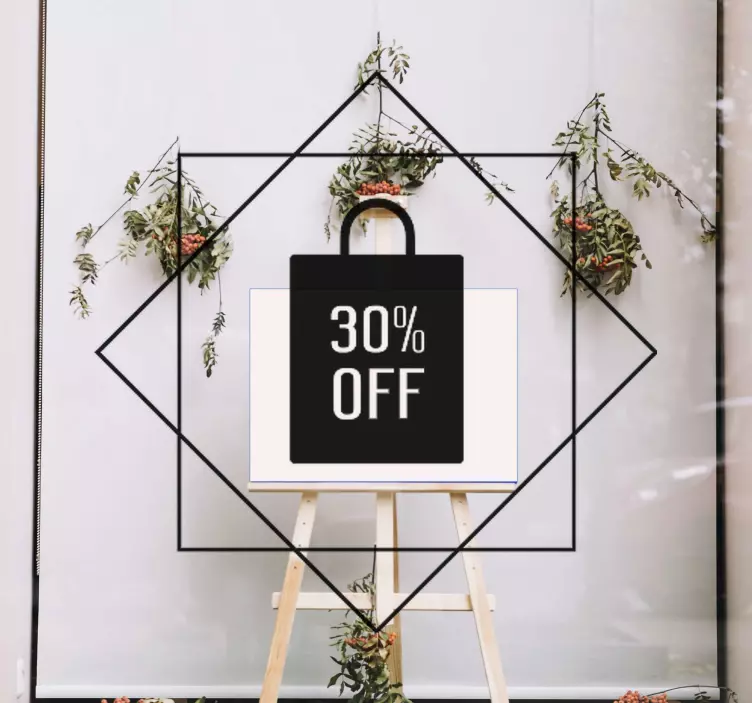 Vinilo para cristales Ventas icono elegante - TenVinilo