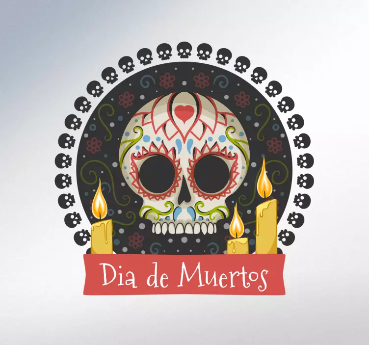Vinilos celebración día de muertos - TenVinilo