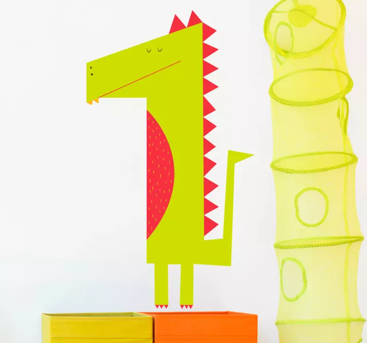 Vinilo infantil dibujo caimán - TenVinilo