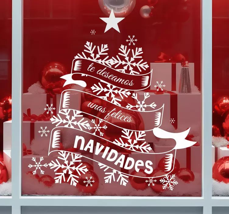 Vinilos Navidad felices fiestas - TenVinilo