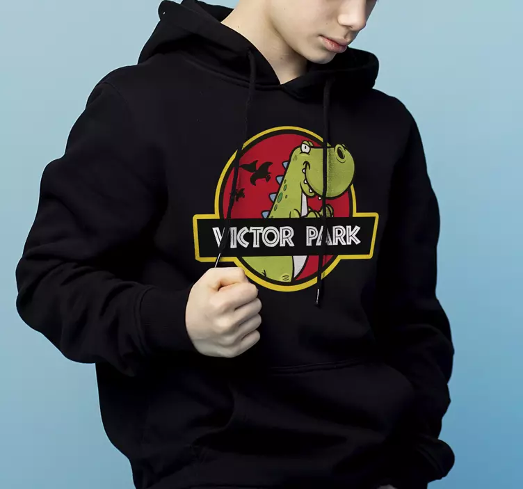 Camiseta dinosaurio parque jurásico con nombre - TenVinilo