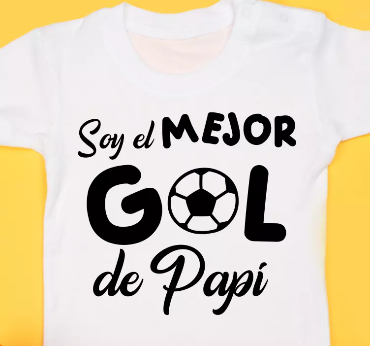 Camiseta bebé Soy el mejor puntaje de papá - TenVinilo