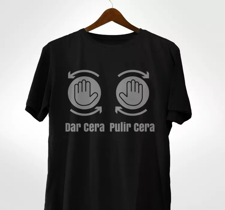 Camiseta personalizada "dar cera pulir cera" - TenVinilo