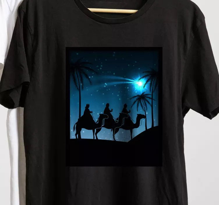 Camiseta navideña Tres reyes - TenVinilo