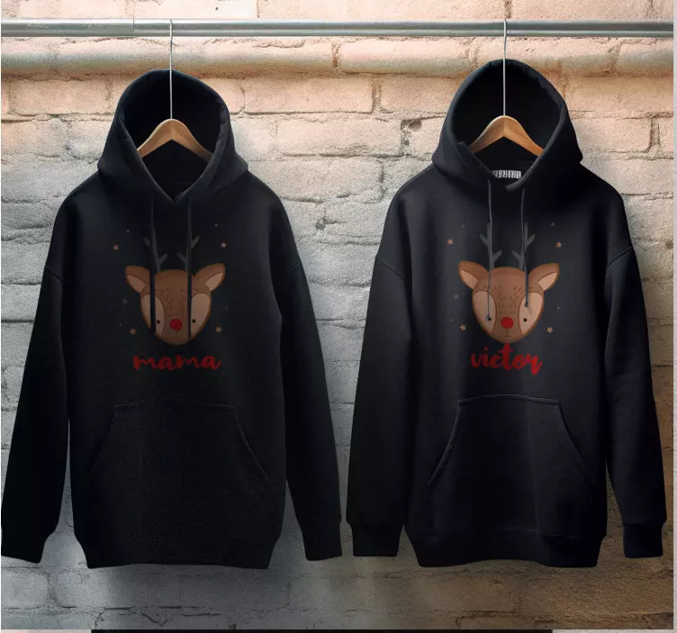 Camiseta de navidad juguetes personalizables de renos navideños - TenVinilo