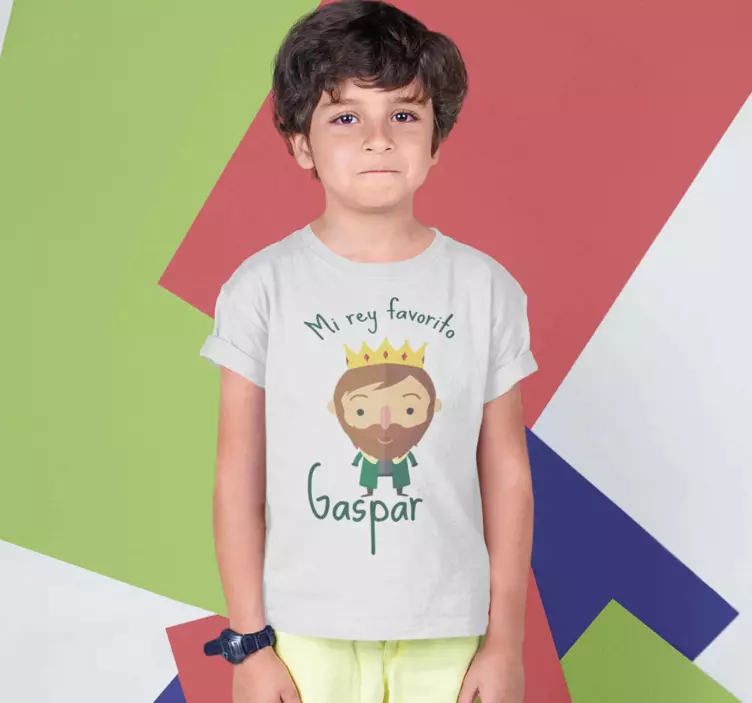 Camiseta navideña Rey Gaspar - TenVinilo