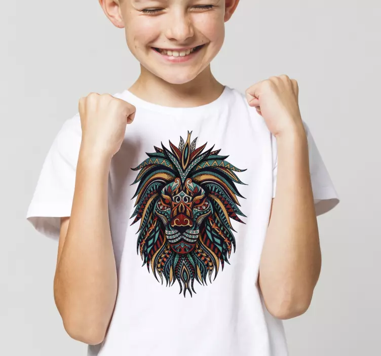 Camiseta infantil León impresionante - TenVinilo