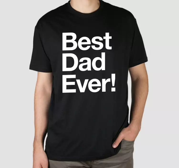 Camiseta Día del Padre Mejor papá del mundo - TenVinilo