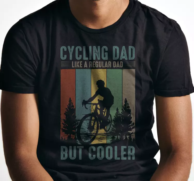 Camiseta Día del Padre Papá ciclista - TenVinilo