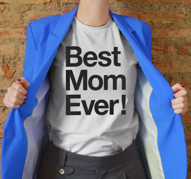 Camiseta Día de la Madre Camiseta la mejor madre del mundo - TenVinilo