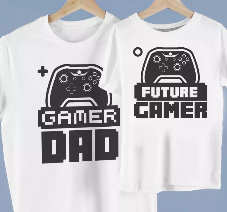 Camiseta padre e hijo Papá e hijo jugadores - TenVinilo