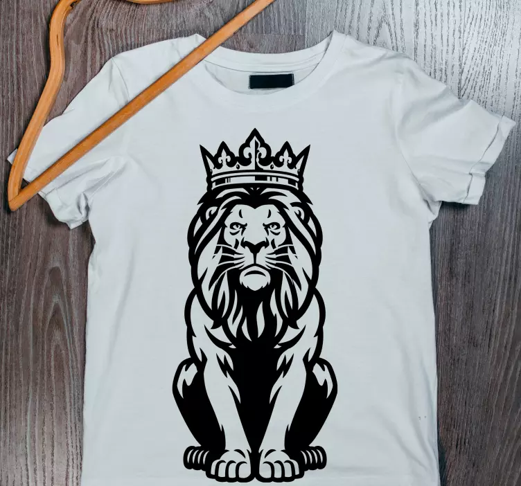 Rey de la selva siluetas camiseta personalizada - TenVinilo