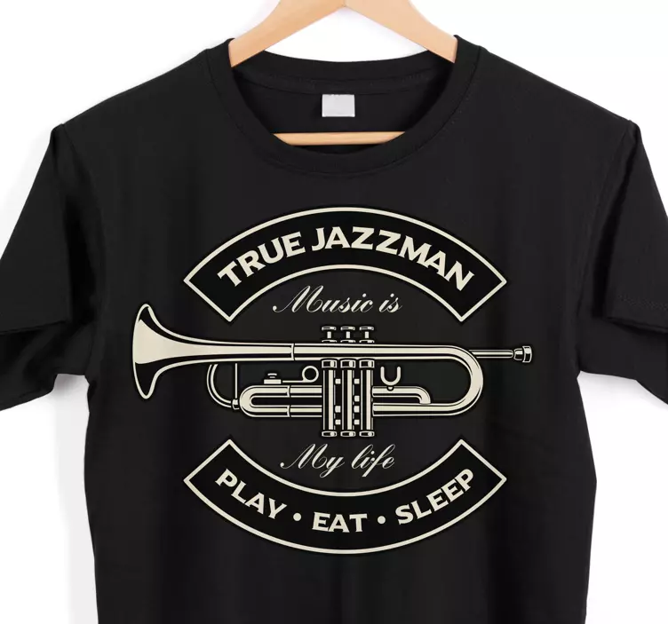 Camiseta vida musical de jazzman - TenVinilo