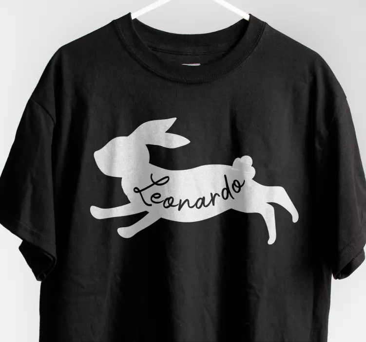 Camisetas con nombre Conejo con nombre - TenVinilo