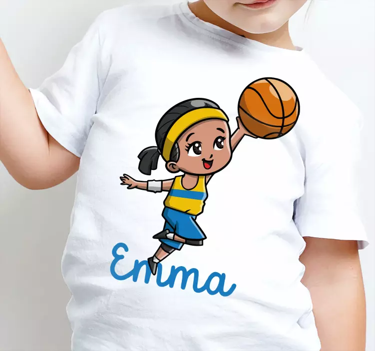 Camisetas con nombre Jugador de baloncesto chica - TenVinilo