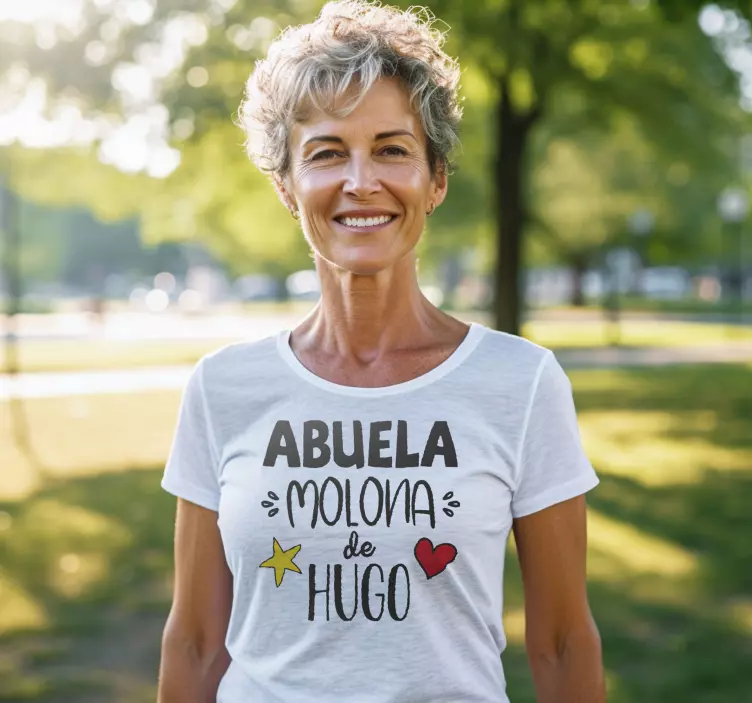 Camisetas con nombre texto abuela frescoTexto abuela fresca - TenVinilo