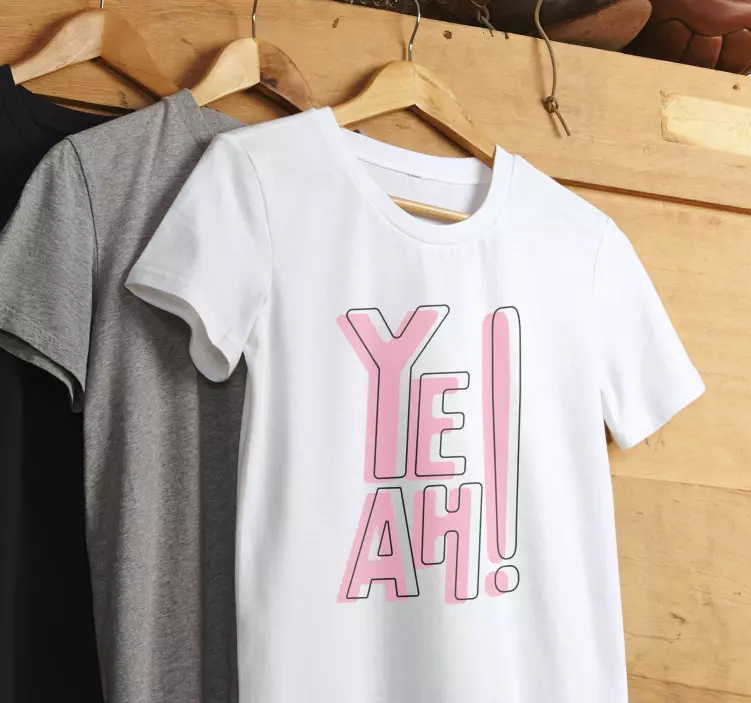 Sí, genial arte camiseta personalizada - TenVinilo