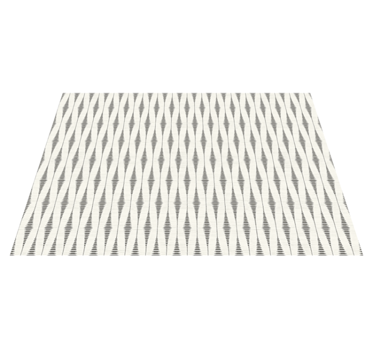 Alfombra vinílica moderna rabaul ikat gris y beige - TenVinilo