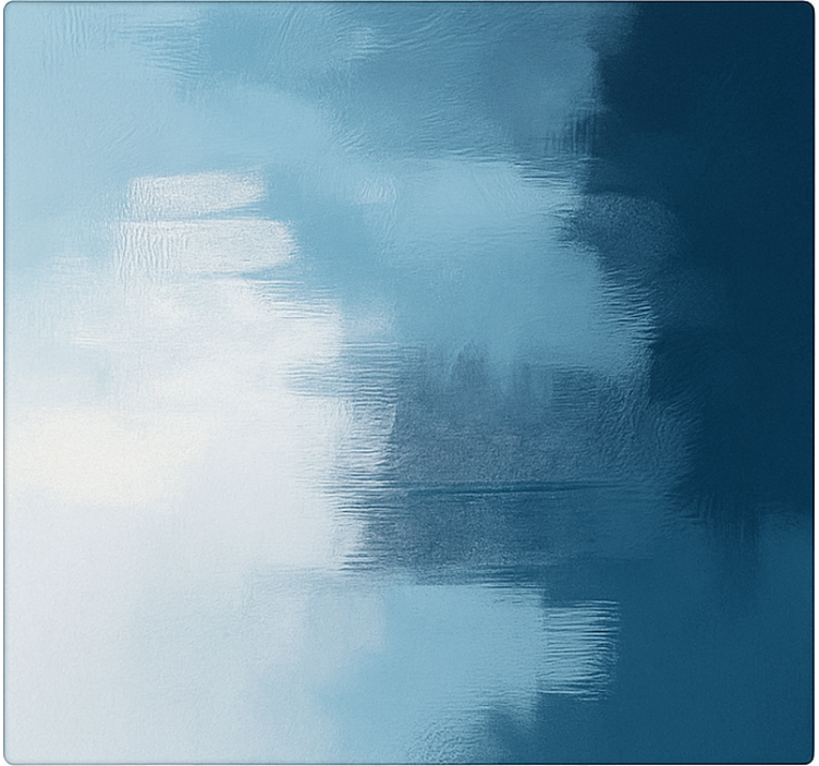 Alfombra vinílica azul arte expresionista abstracto - TenVinilo