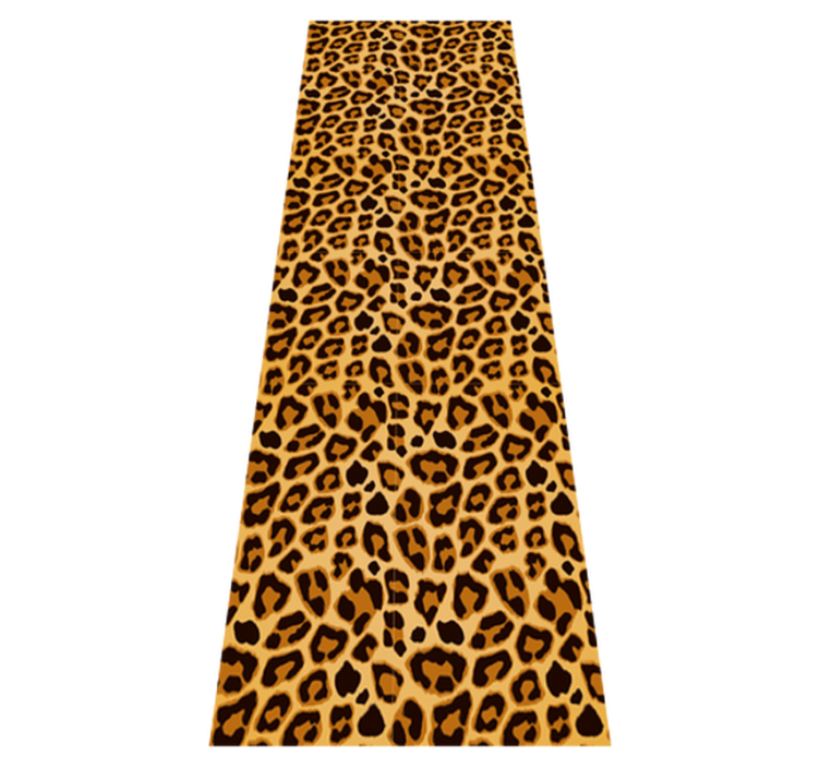 Alfombra vinílica de animales leopardo estampado simple - TenVinilo