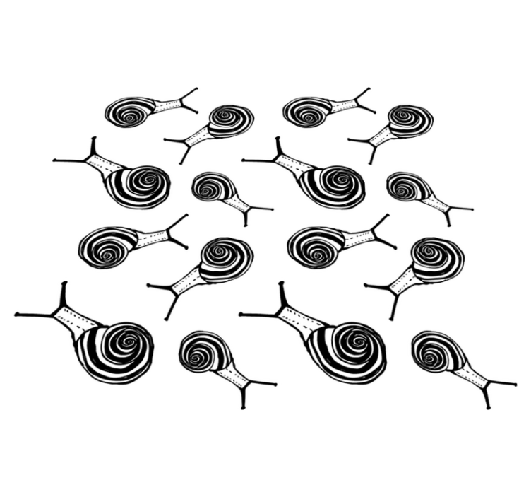 Alfombra vinílica de animales pack de caracoles - TenVinilo