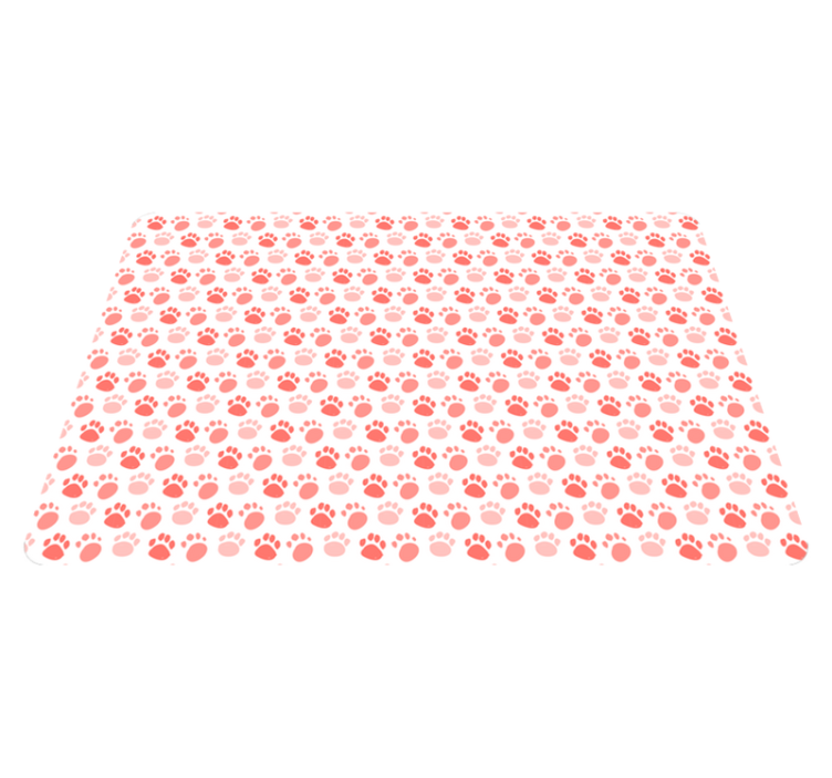 Alfombra vinílica de animales huellas de perro - TenVinilo