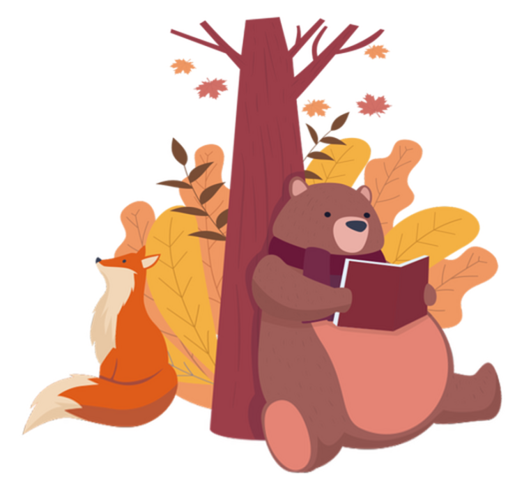 Alfombra vinílica de animales Árbol con animales - TenVinilo