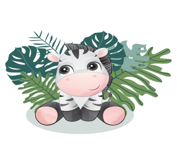 Alfombra vinílica de animales cebra de África salvaje - TenVinilo