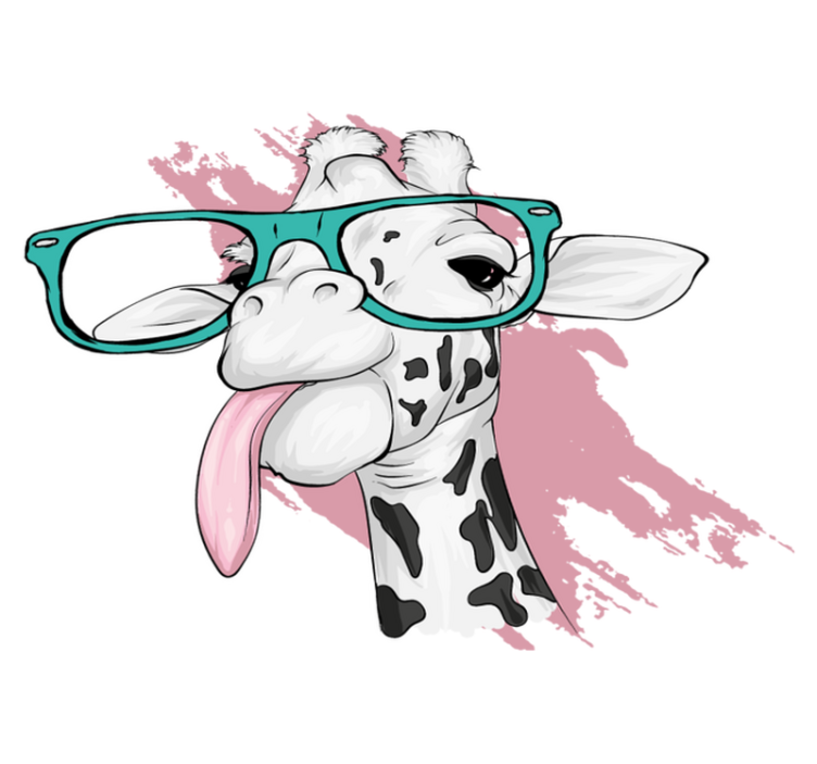 Alfombra vinílica de animales salpicadura de jirafa - TenVinilo