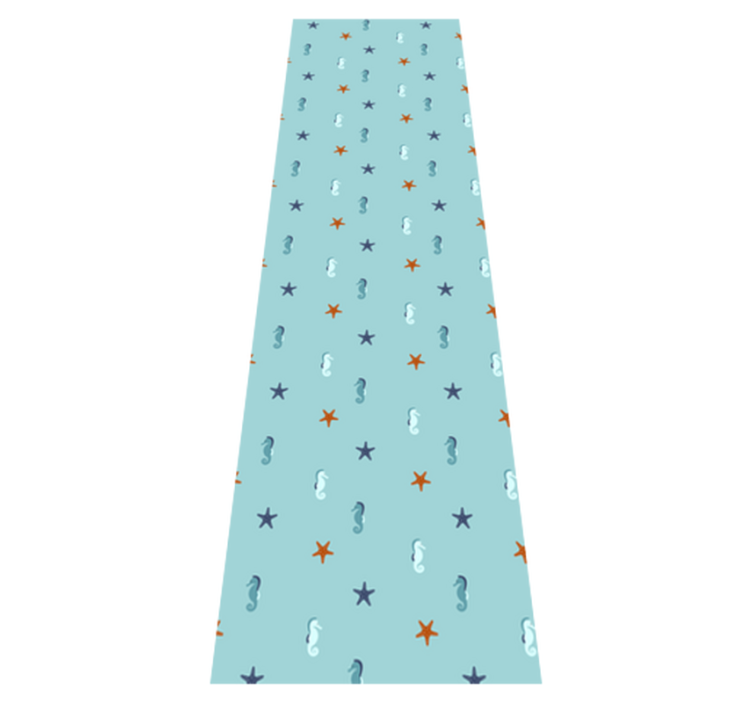 Alfombra vinílica de animales estilo marino - TenVinilo