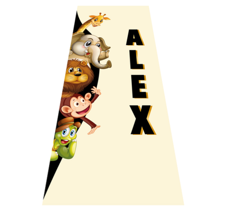 Alfombra vinílica de animales 3d animales lindos - TenVinilo