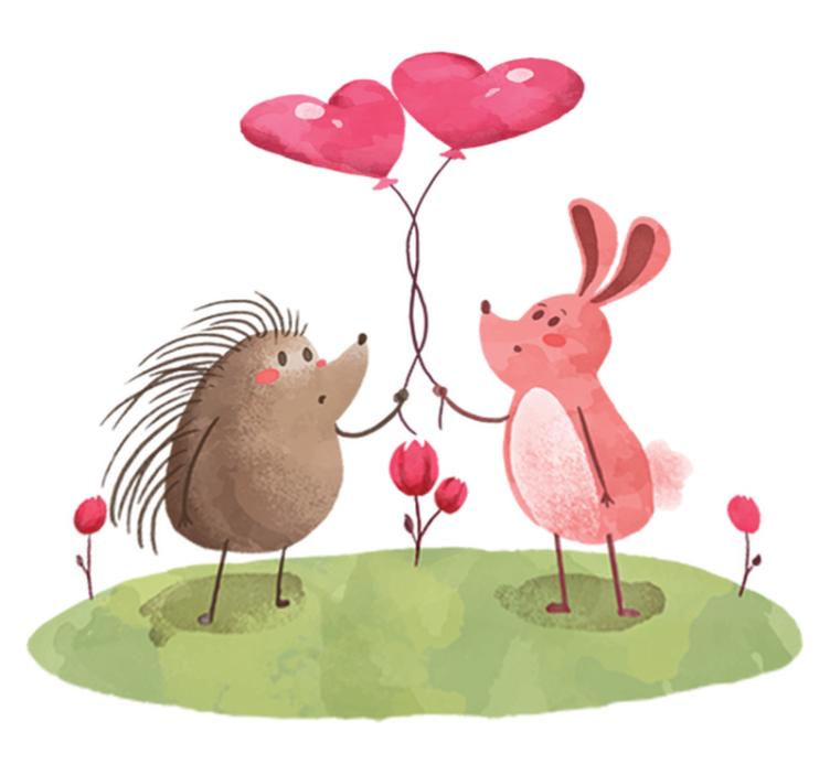 Alfombra vinílica de animales compañeros animales adorables - TenVinilo