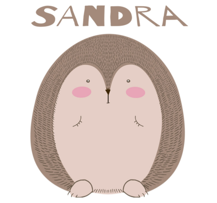 Alfombra vinílica de animales erizo adorable - TenVinilo