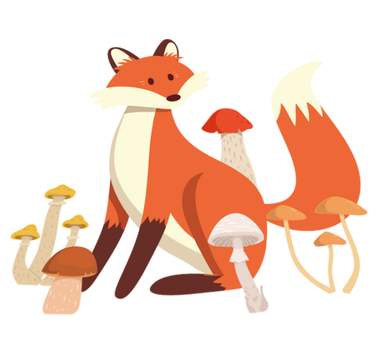 Alfombra vinílica de animales zorro fantástico - TenVinilo