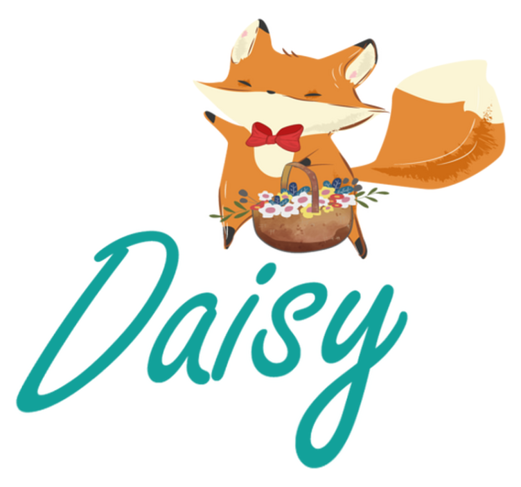 Alfombra vinílica de animales zorro juguetón - TenVinilo