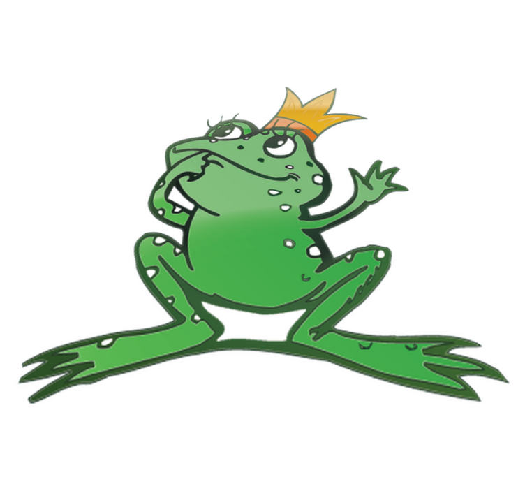 Alfombra vinílica de animales rana reina - TenVinilo