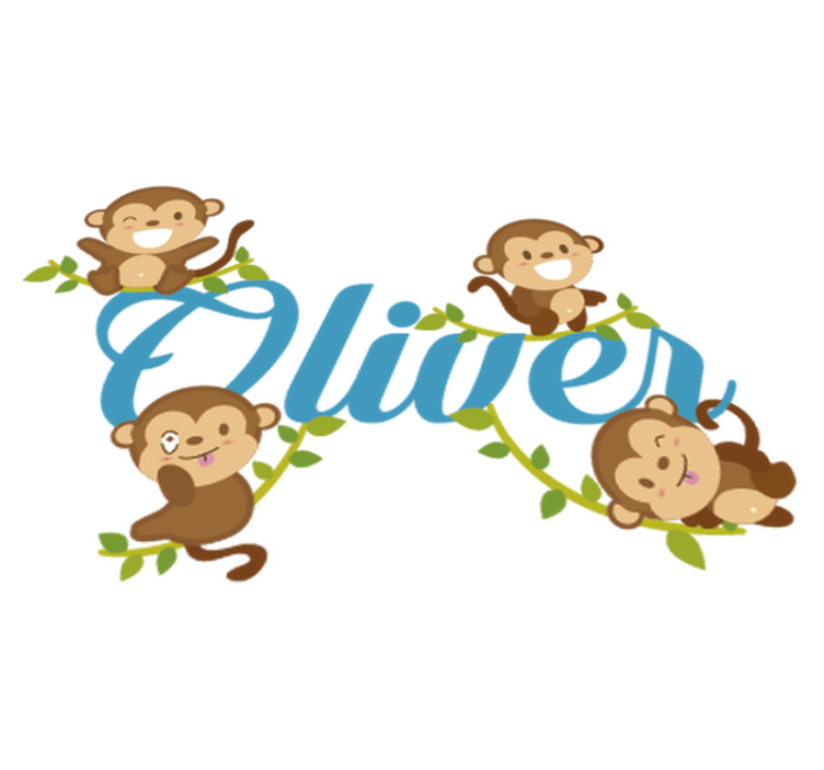 Alfombra vinílica de animales vinil infantil de monos - TenVinilo