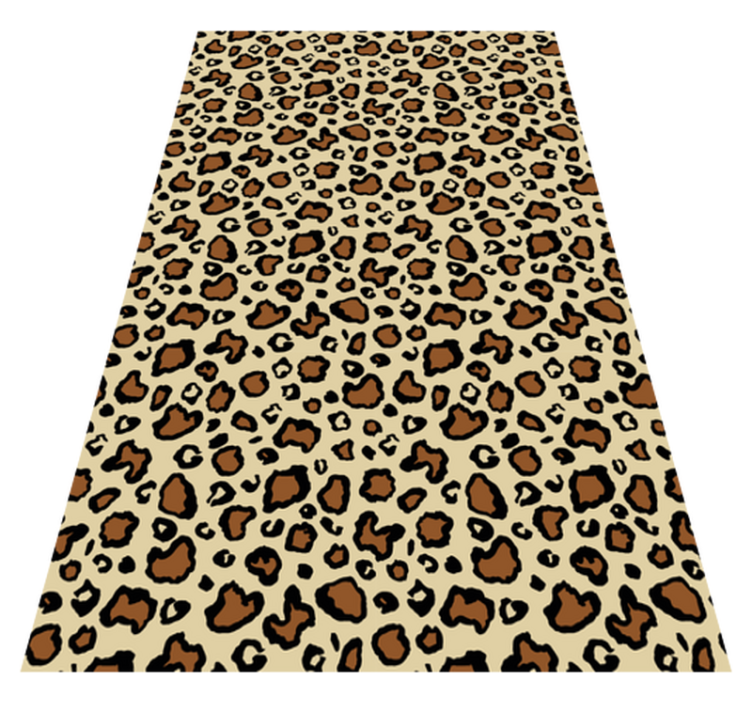 Alfombra vinílica de animales estampado leopardo clásico - TenVinilo