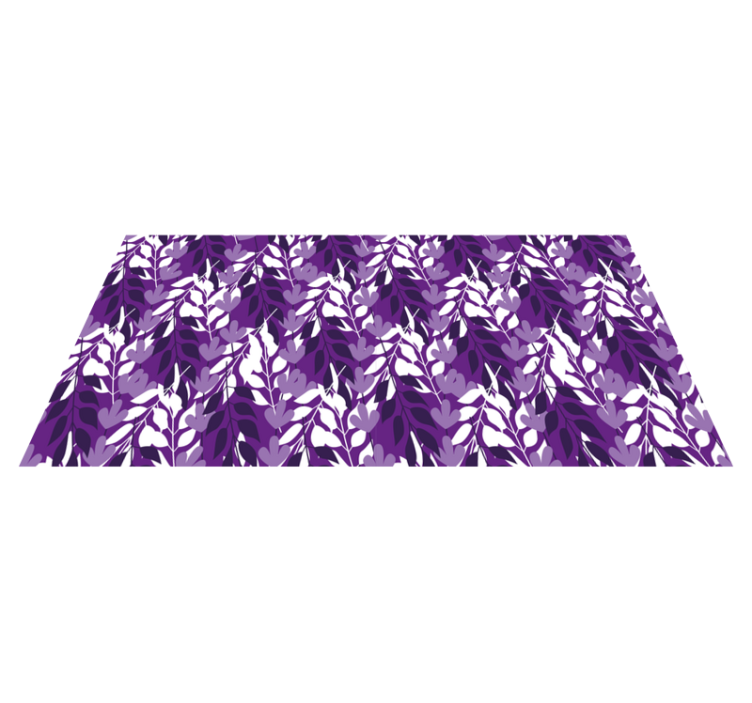 Alfombra vinílica naturaleza motivo de hojas - TenVinilo