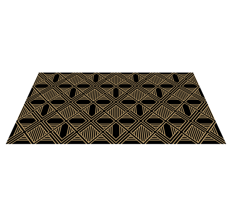 Alfombra vinílica geométrica estilo art déco gatsby - TenVinilo