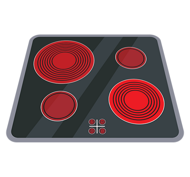 Alfombra vinílica infantil vitrocerámica de cocina - TenVinilo