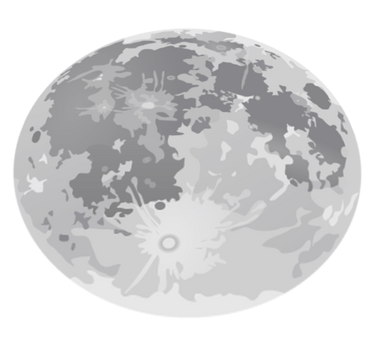 Alfombra vinílica infantil luna llena - TenVinilo