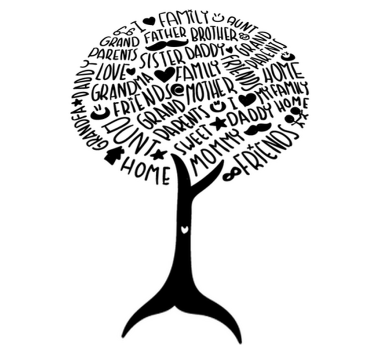 Alfombra vinílica dormitorio términos familiares - TenVinilo