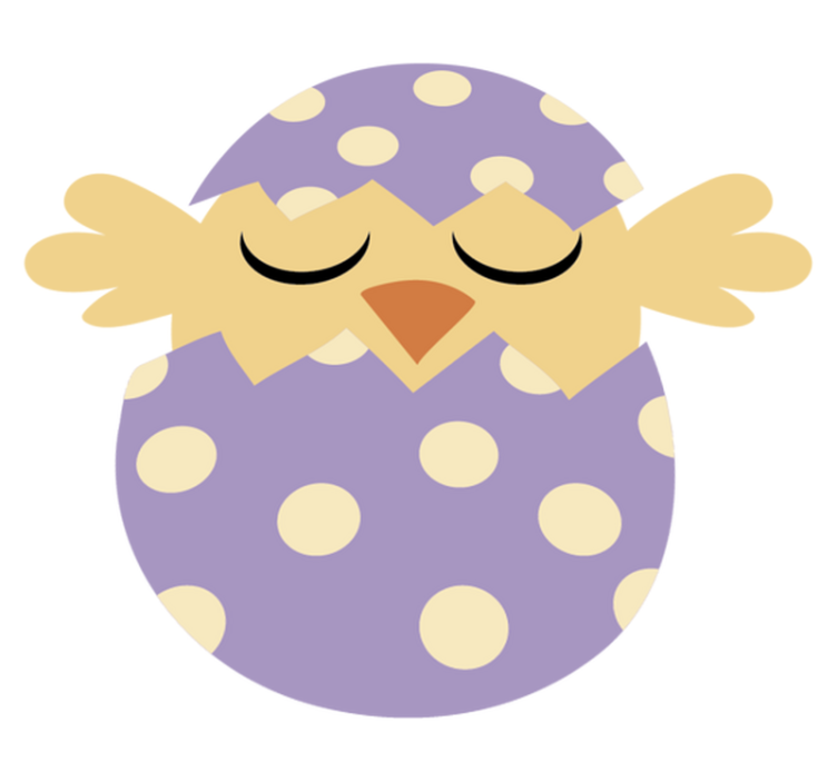 Alfombra vinílica infantil pájaro de pascua - TenVinilo