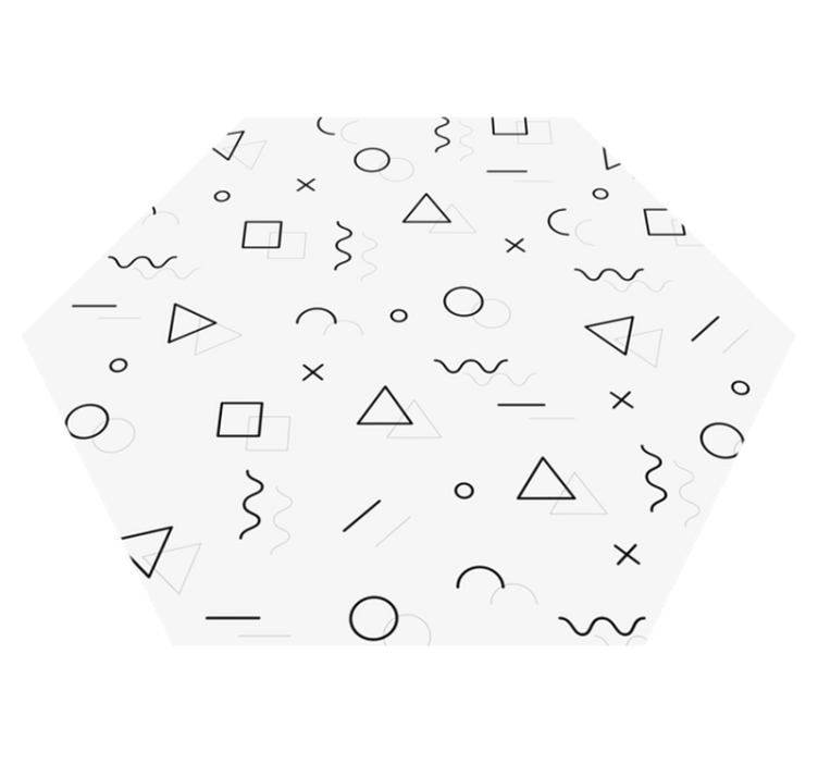 Alfombra vinílica geométrica geometría abstracta - TenVinilo