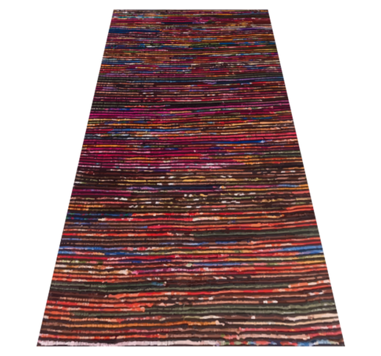 Alfombra vinílica rayas rayas multicolores - TenVinilo