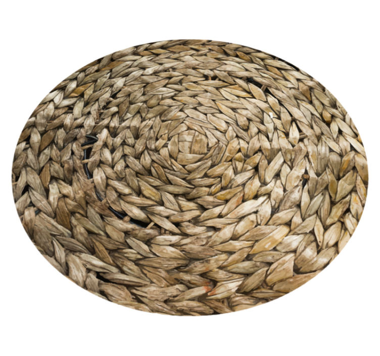 Alfombra vinílica textura tejido circular - TenVinilo