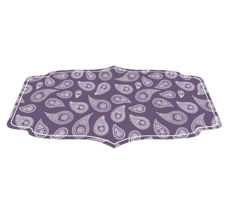 Alfombra vinílica mandala motivo de mandala paisley - TenVinilo