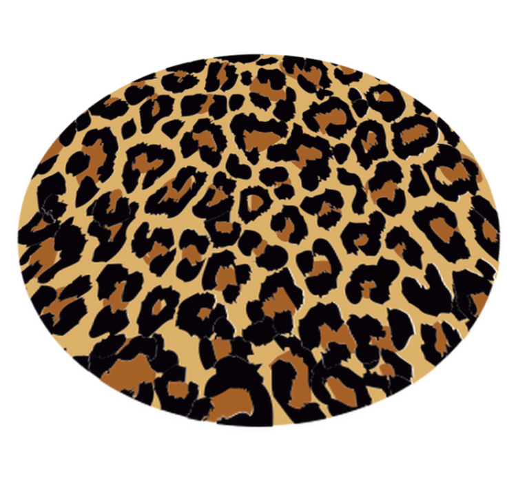 Alfombra vinílica animal print estilo leopardo - TenVinilo